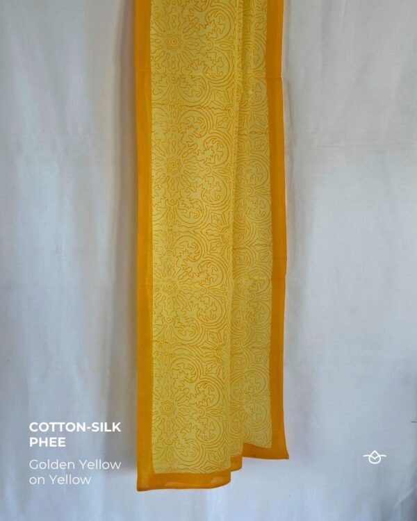 Natural Dye Manipuri Ethnic Motif - Cotton Silk Phee - Image 7