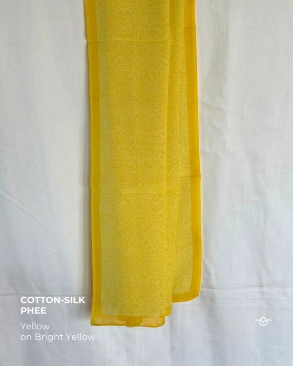 Natural Dye Manipuri Ethnic Motif - Cotton Silk Phee - Image 5